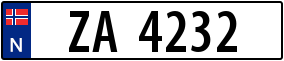 Trailer License Plate